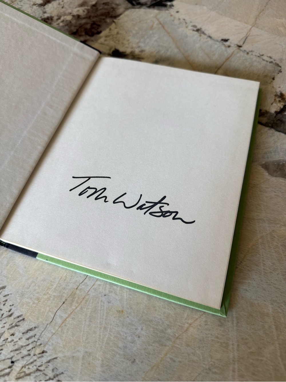 Golfer Tom Watson Authored & Signed Hardcover Book